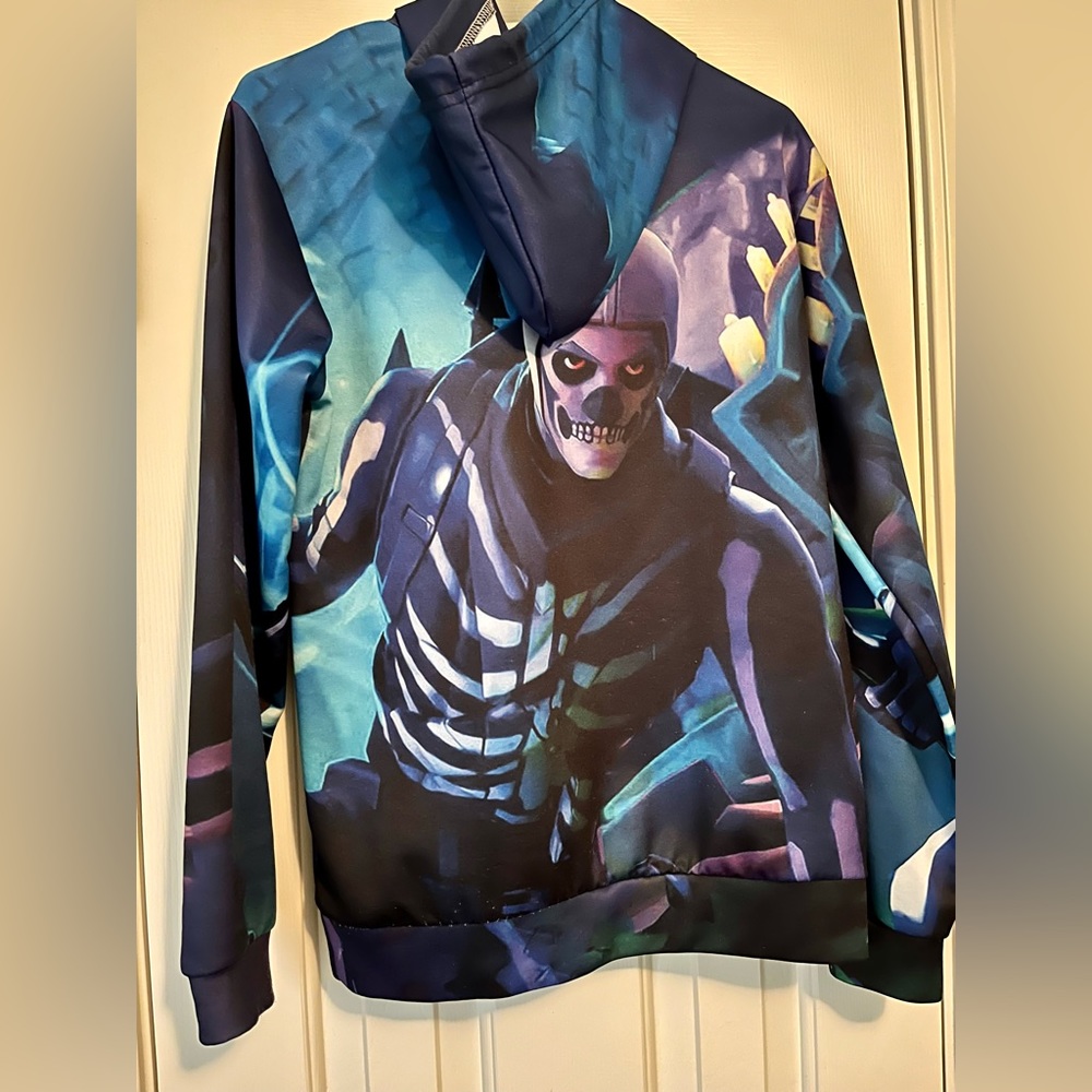 Purple Skull Trooper Fortnite Hoodie Youth XL